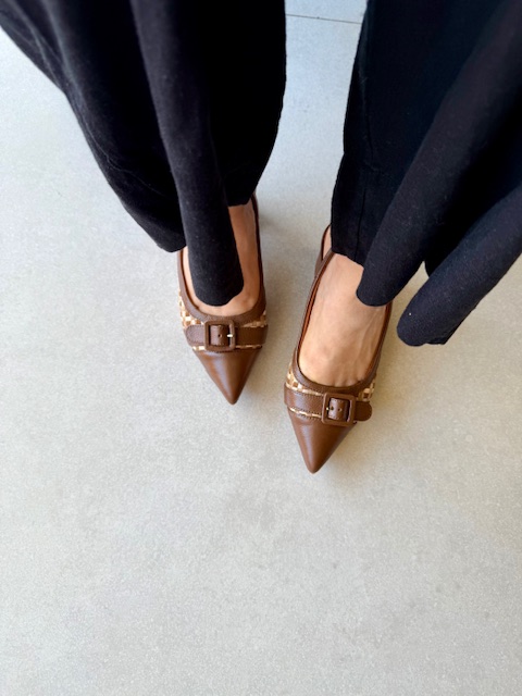 Scarpin Slingback Feminino em Couro Italian - Imagem 6